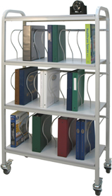 Winco Rolling Ring Binder Cart
